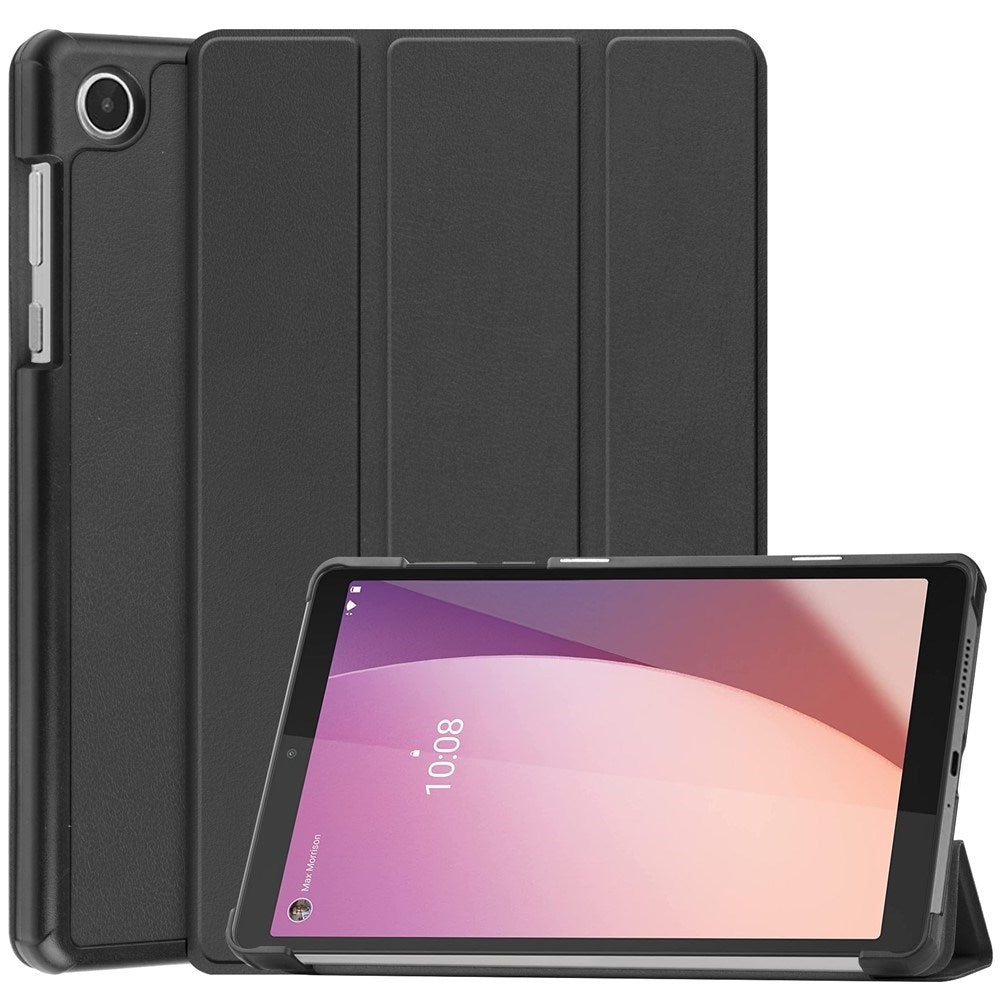 EIDERWOOD Lenovo Tab M8 (4. Gen.) Tri-Fold Kunstskinn Flip Deksel - Svart