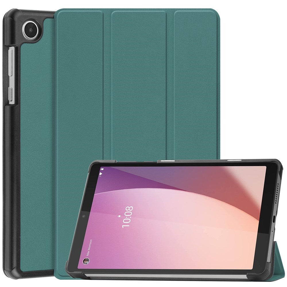 EIDERWOOD Lenovo Tab M8 (4. Gen.) Tri-Fold Kunstskinn Flip Deksel - Grønn