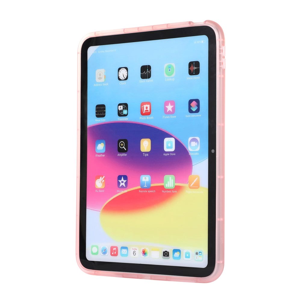 iPad 10.9" (2022) Fleksibelt Plast Deksel - Gjennomsiktig / Rosa