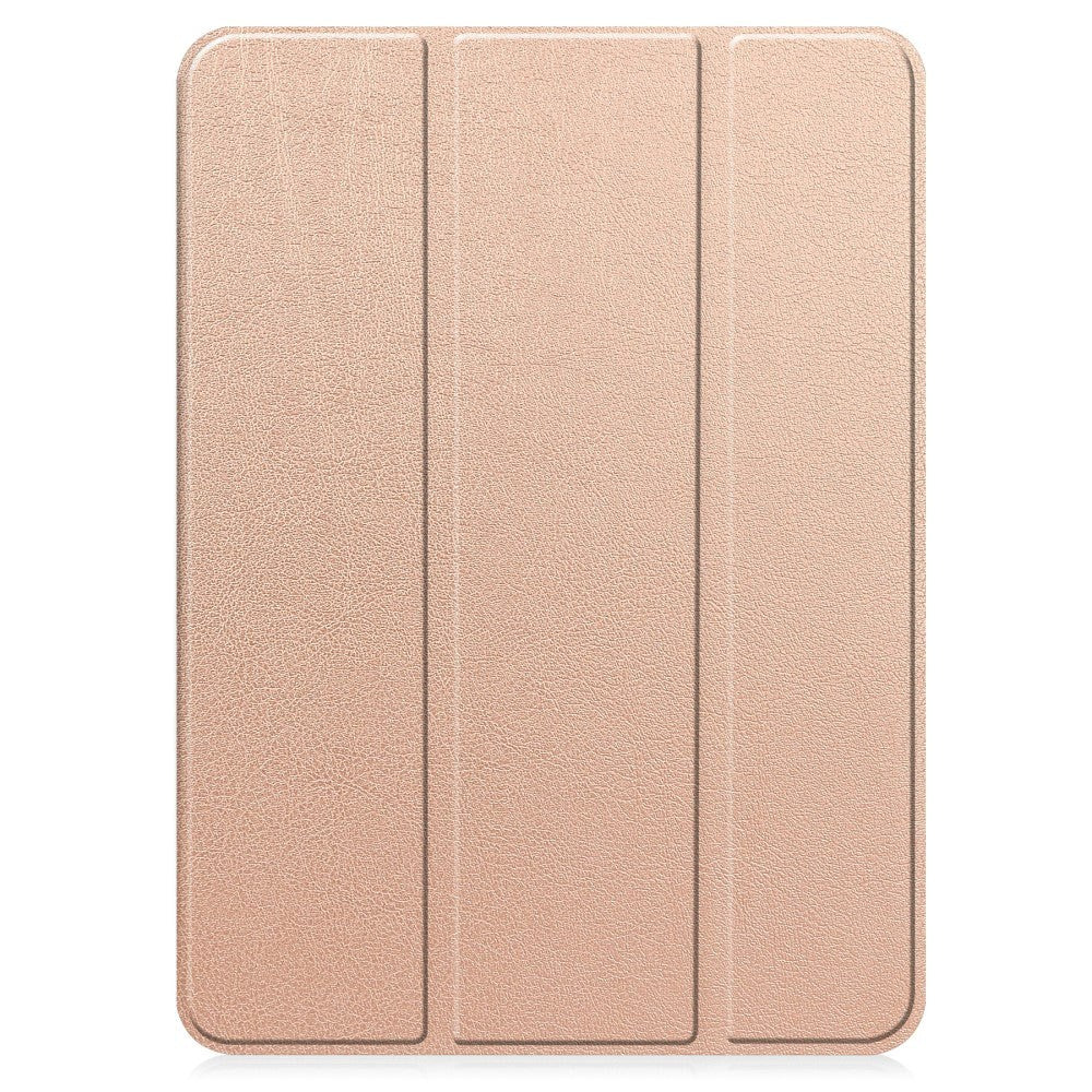 OnePlus Pad / Oppo Pad 2 Tri-Fold Læder Flip Deksel m. Vekkefunksjon - Rose Gold