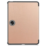 OnePlus Pad / Oppo Pad 2 Tri-Fold Læder Flip Deksel m. Vekkefunksjon - Rose Gold