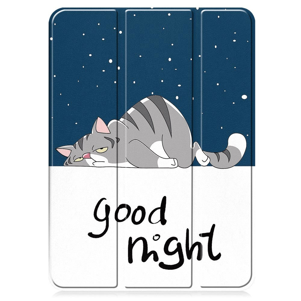 OnePlus Pad / Oppo Pad 2 Kunstskinn Flip Deksel m. Tri-fold Stativ & Vekkefunksjon - "Good Night"