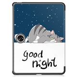 OnePlus Pad / Oppo Pad 2 Kunstskinn Flip Deksel m. Tri-fold Stativ & Vekkefunksjon - "Good Night"