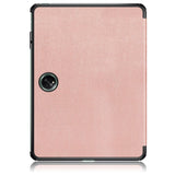 OnePlus Pad / Oppo Pad 2 Tri-Fold Kunstskinn Deksel m. Stativfunksjon - Rose Gold