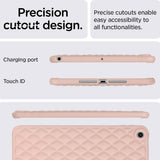 iPad 9.7 (2018-2017) / iPad Air 2 Fleksibelt Plast Deksel - Rhombe Design - Rosa