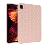 iPad Pro 11" ( 2022 / 2021 / 2020) Fleksibelt Plast Deksel - Rhombe Design - Rosa