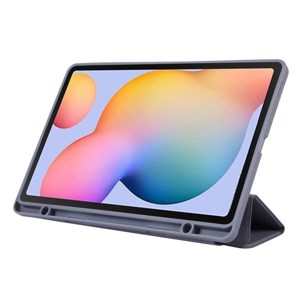 Samsung Galaxy Tab S6 Lite (2020-2024) Magnetisk Tri-Fold Skinn Deksel m. Stativfunksjon - Lilla