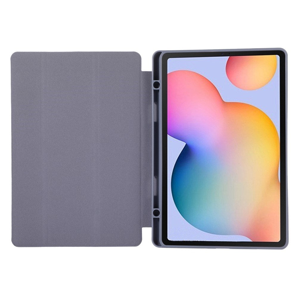 Samsung Galaxy Tab S6 Lite (2020-2024) Magnetisk Tri-Fold Skinn Deksel m. Stativfunksjon - Lilla