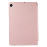 Samsung Galaxy Tab S6 Lite (2020-2024) Magnetisk Tri-Fold Skinn Deksel m. Stativfunksjon - Rose Gold