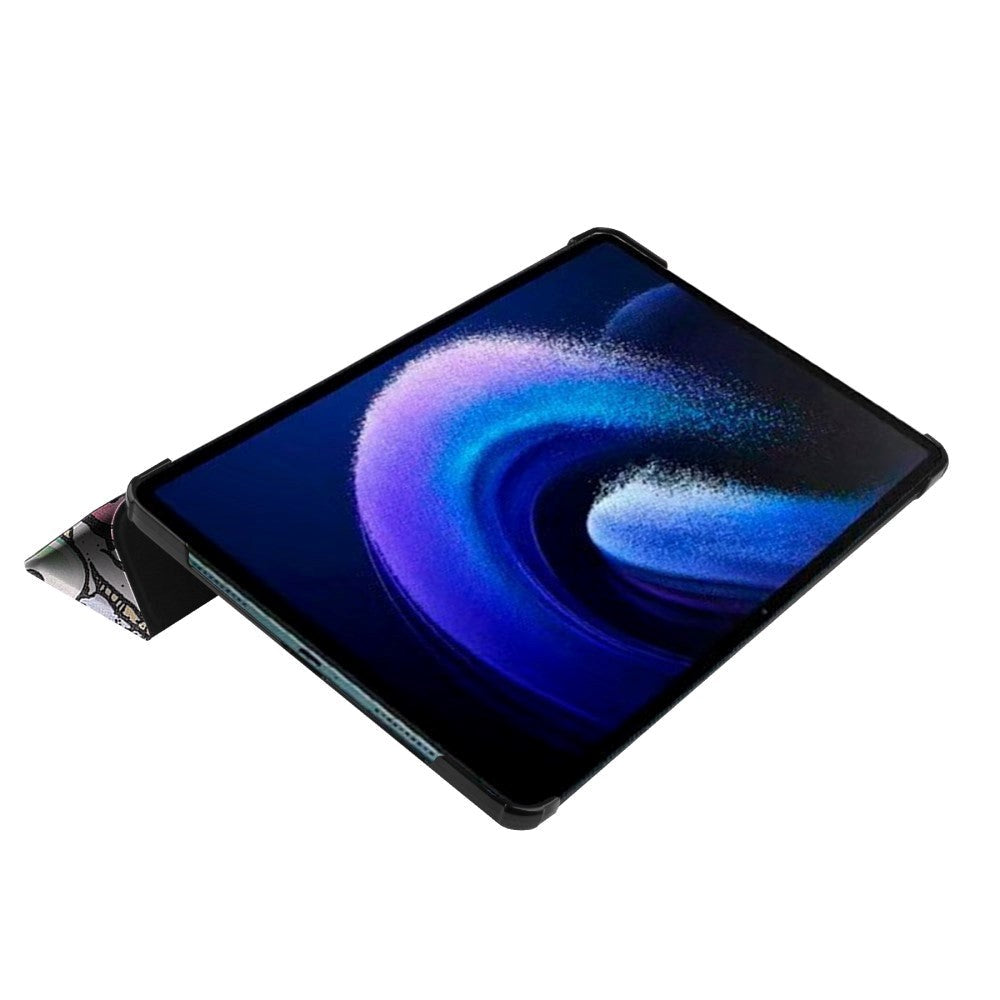 Xiaomi Pad 6 Kunstskinn Deksel med Stativ - Graffiti