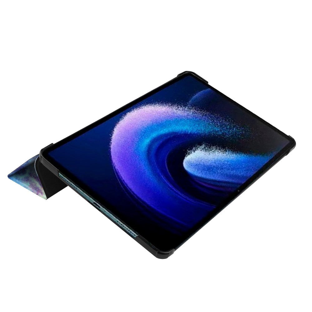 Xiaomi Pad 6 Kunstskinn Deksel med Stativ - Galakse