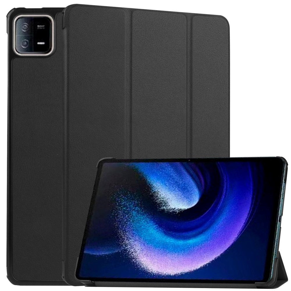 Xiaomi Pad 6 Tri-fold Flip Deksel m. Sleep-Funksjon - Svart