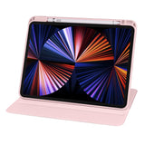 iPad Pro 12.9" (2022 / 2021 / 2020 / 2018) Hybrid Flip Deksel - Rosa / Gjennomsiktig