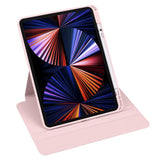 iPad Pro 12.9" (2022 / 2021 / 2020 / 2018) Hybrid Flip Deksel - Rosa / Gjennomsiktig