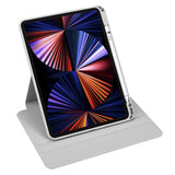 iPad Pro 12.9" (2022 / 2021 / 2020 / 2018) Hybrid Flip Deksel - Grå / Gjennomsiktig