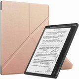 EIDERWOOD Kobo Elipsa 2E Origami Kunstskinn Deksel med Penneholder - Rosa