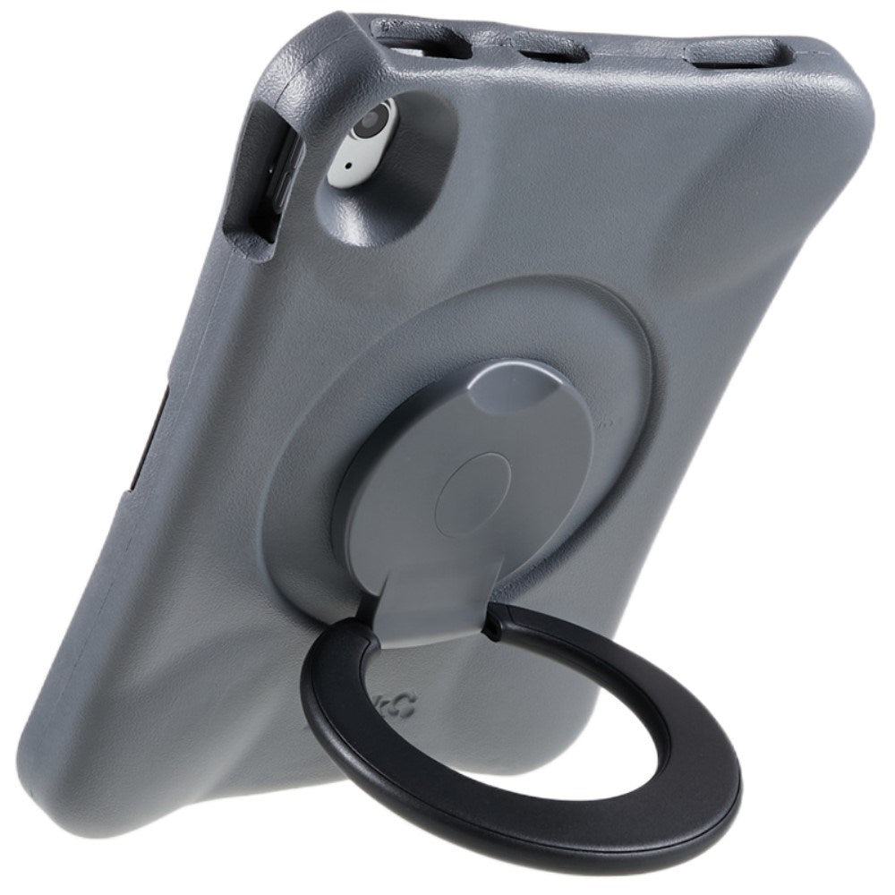 EIDERWOOD iPad 11" (2025) / 10.9" (2024 / 2022) Barnedeksel med Stativfunksjon - Grå / Svart