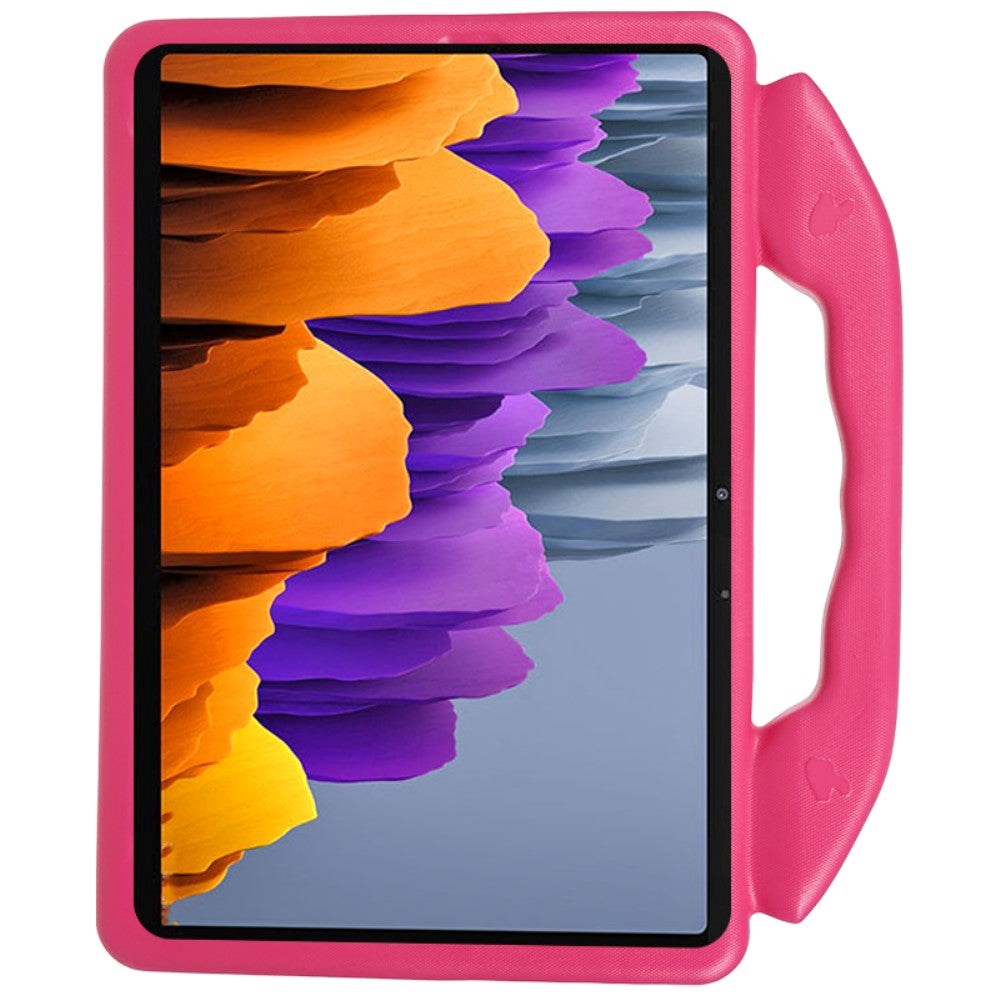 Samsung Galaxy Tab S9 / S8 / S7 / Xiaomi Pad 5 Barnedeksel - Thumb Kickstand Bakdeksel - Rosa