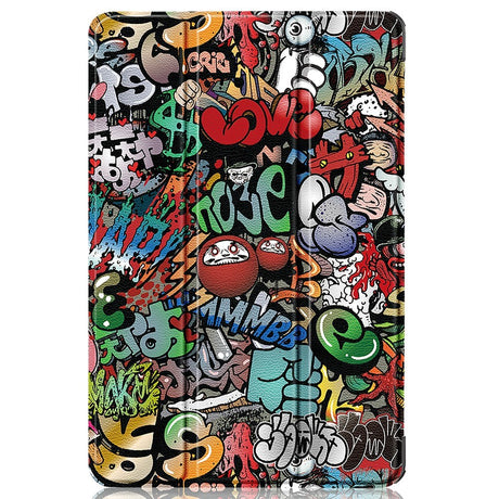 Google Pixel Tablet Kunstskinn Deksel - Graffiti