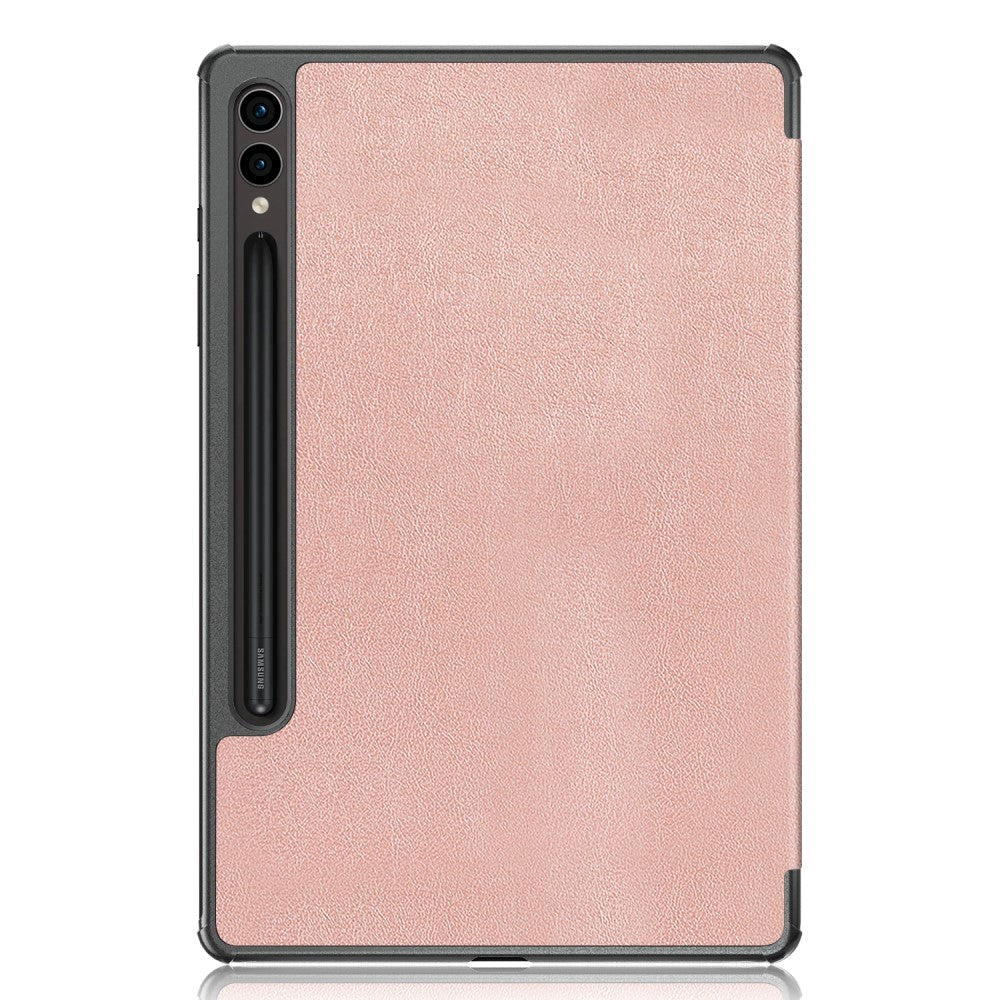 Samsung Galaxy Tab S9 Tri-Fold Skinn Deksel m. Stativfunksjon - Rose Gold