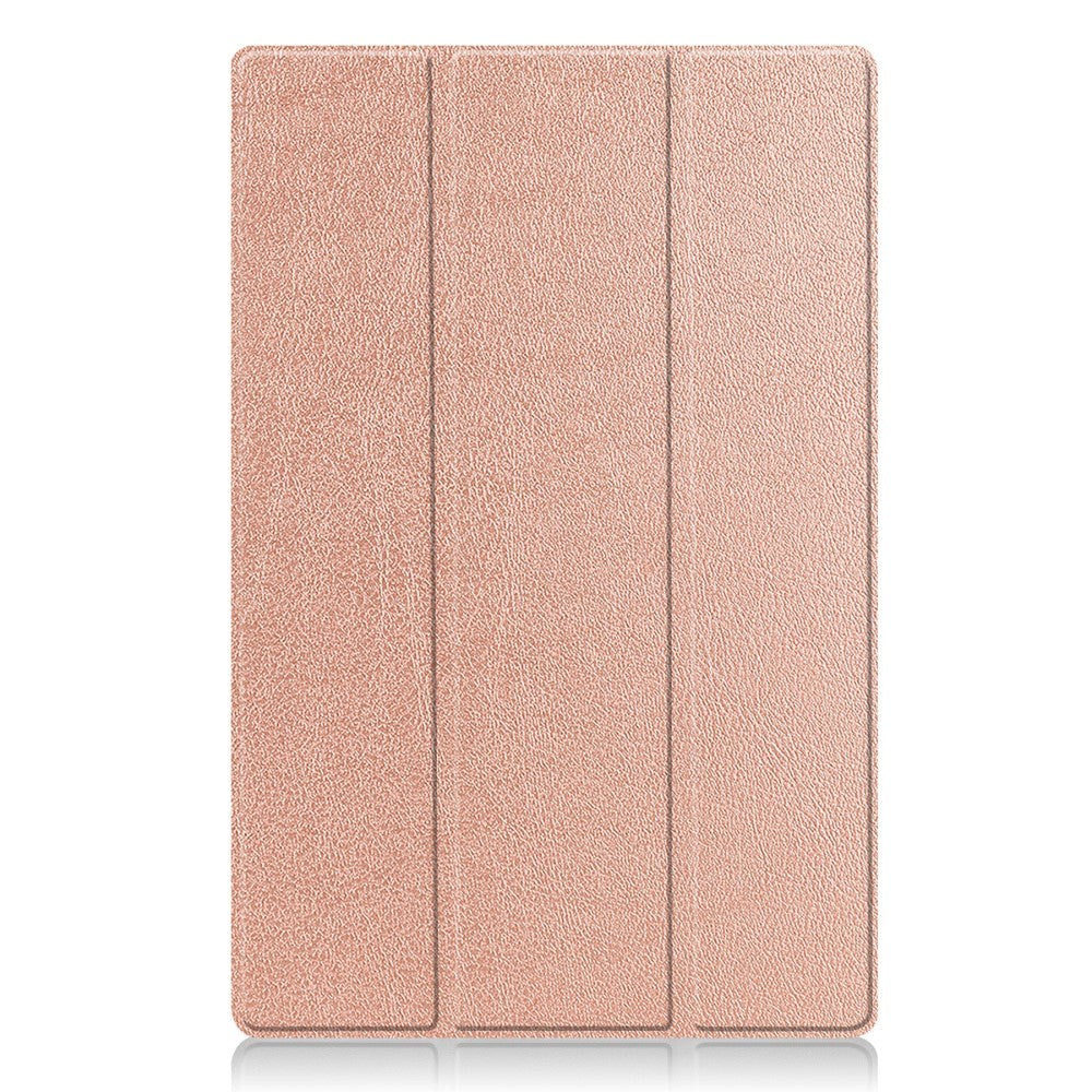 Samsung Tab S9 Ultra Tri-Fold Skinn Deksel m. Stativfunksjon - Rose Gold