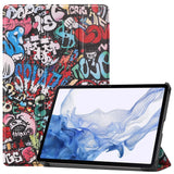 Samsung Tab S9 Kunstskinn Deksel - Graffiti