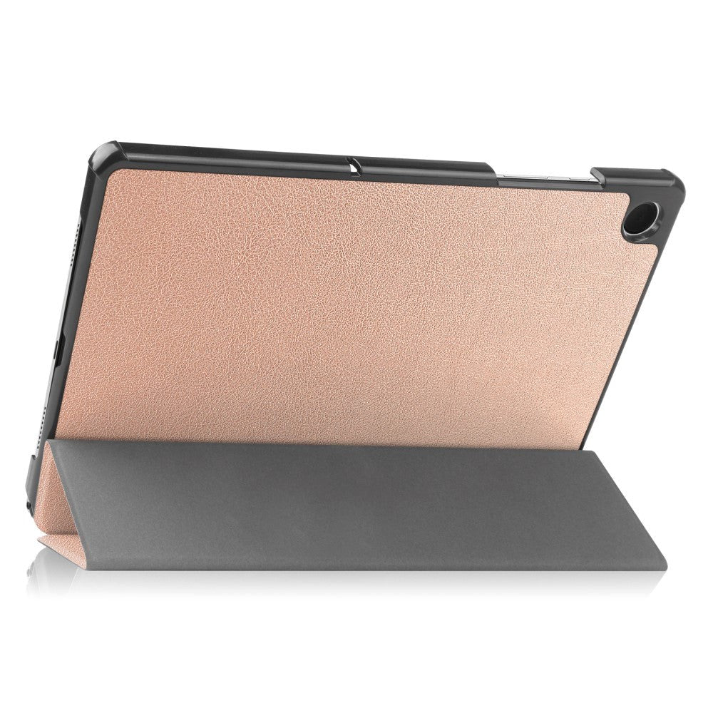 Samsung Galaxy Tab A9 Tri-Fold Skinn Deksel m. Stativfunksjon - Rose Gold