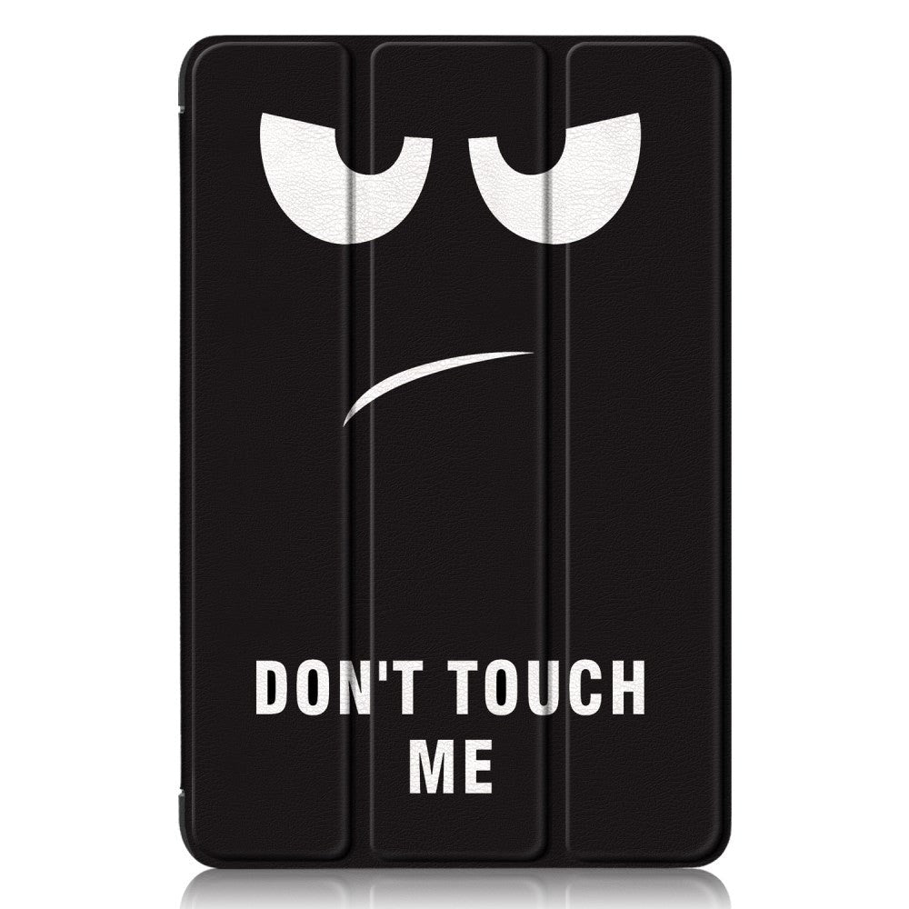 Samsung Galaxy Tab A9+ (Plus) Tri-Fold Deksel i Kunstskinn med Sleep-Funksjon - "Don't Touch Me"