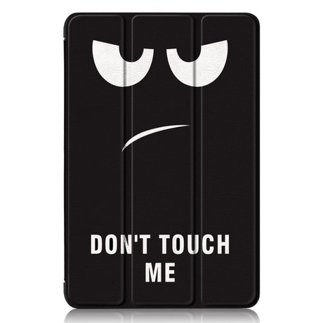 Samsung Galaxy Tab A9+ (Plus) Tri-Fold Deksel i Kunstskinn med Sleep-Funksjon - "Don't Touch Me"