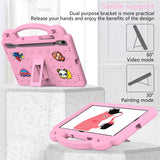 EIDERWOOD Samsung Galaxy Tab S11 / S10 Lite / S10 FE / S9 FE / S9 / S8 / S7 Barnedeksel med Stativ & Håndholder - Rosa