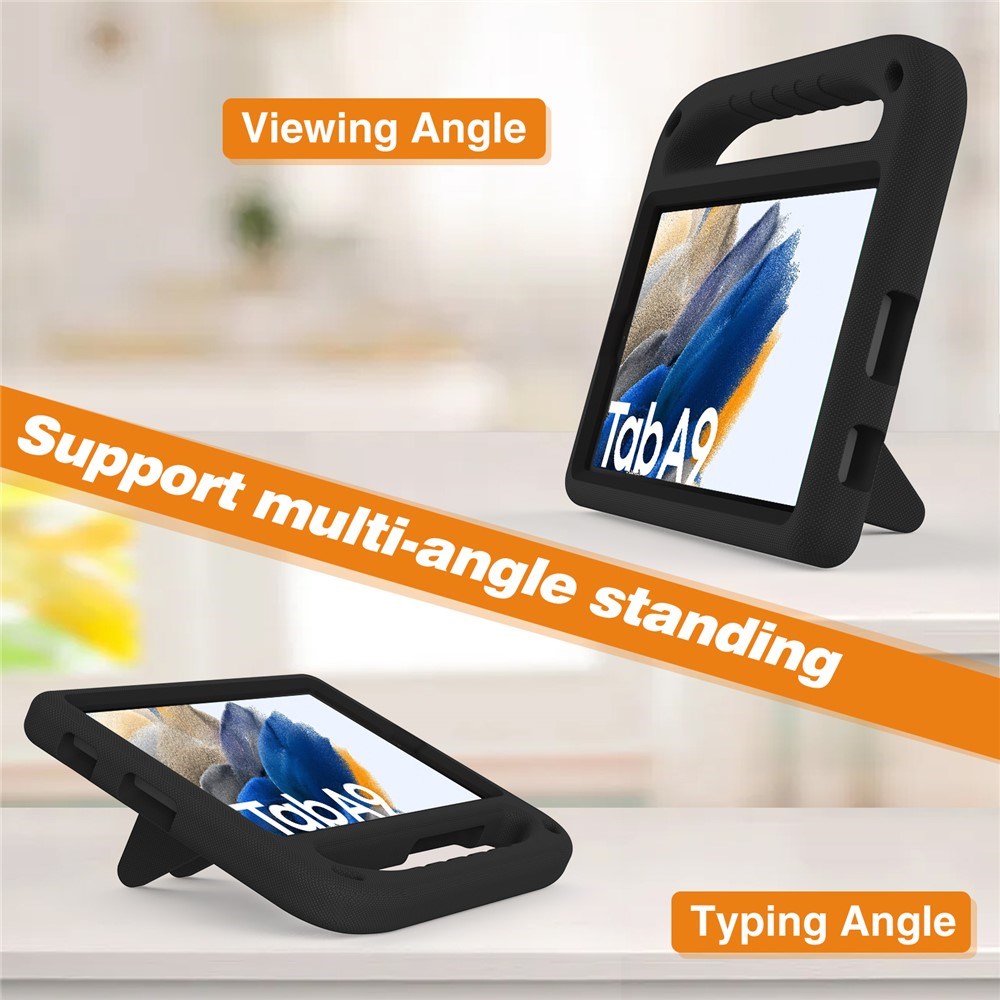 EIDERWOOD Samsung Galaxy Tab A11 / A9  Barnedeksel m. Kickstand - Svart
