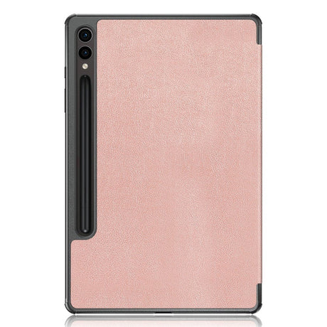 Samsung Galaxy Tab S9 FE+ (Plus) Tri-Fold Skinn Deksel m. Stativfunksjon - Rose Gold