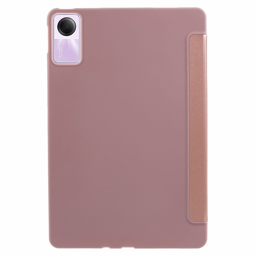 EIDERWOOD Xiaomi Redmi Pad SE Tri-Fold Kunstskinn Deksel - Rose Gold