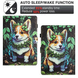 Amazon Kindle 11th Generation (2022) Kunstskinn Deksel m. Stativfunksjoner & Kortholder - Corgi