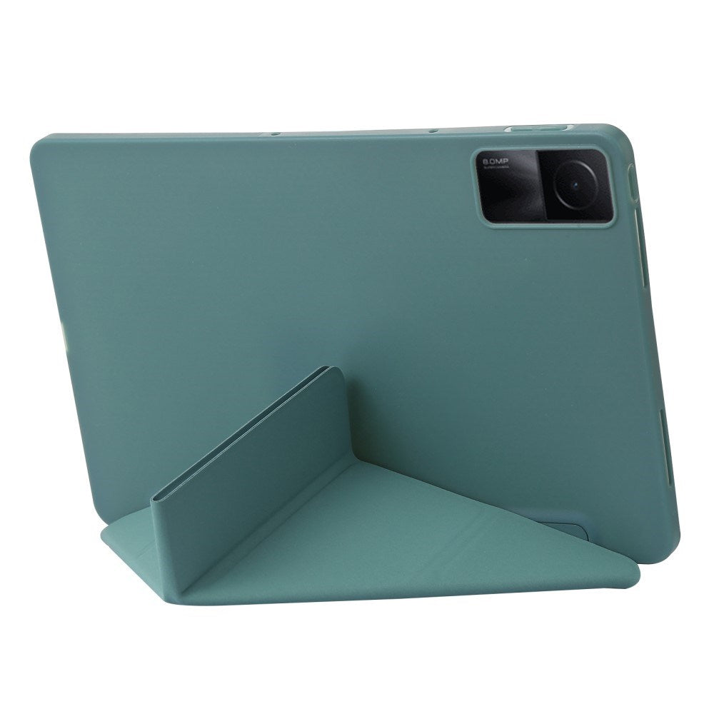 EIDERWOOD Xiaomi Redmi Pad SE Deksel - Fleksibel Origami Deksel - Grønn