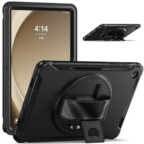 Samsung Galaxy Tab A9+ (Plus) Håndverker Deksel m. Håndholder & Kickstand - Svart