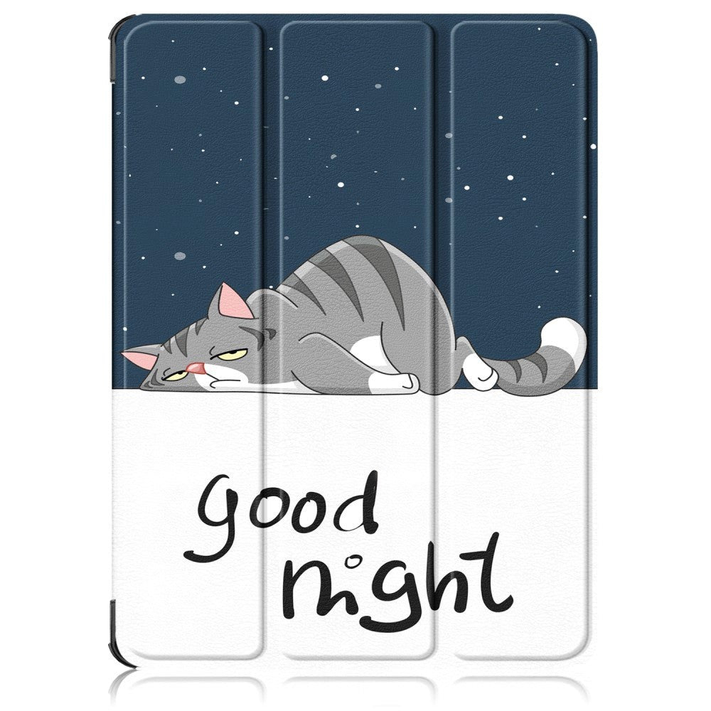 OnePlus Pad Go Kunstskinn Flip Deksel m. Tri-fold Stativ & Vekkefunksjon - "Good Night"