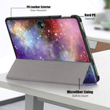 OnePlus Pad Go Kunstskinn Flip Deksel m. Tri-fold Stativ & Vekkefunksjon - Galaxy