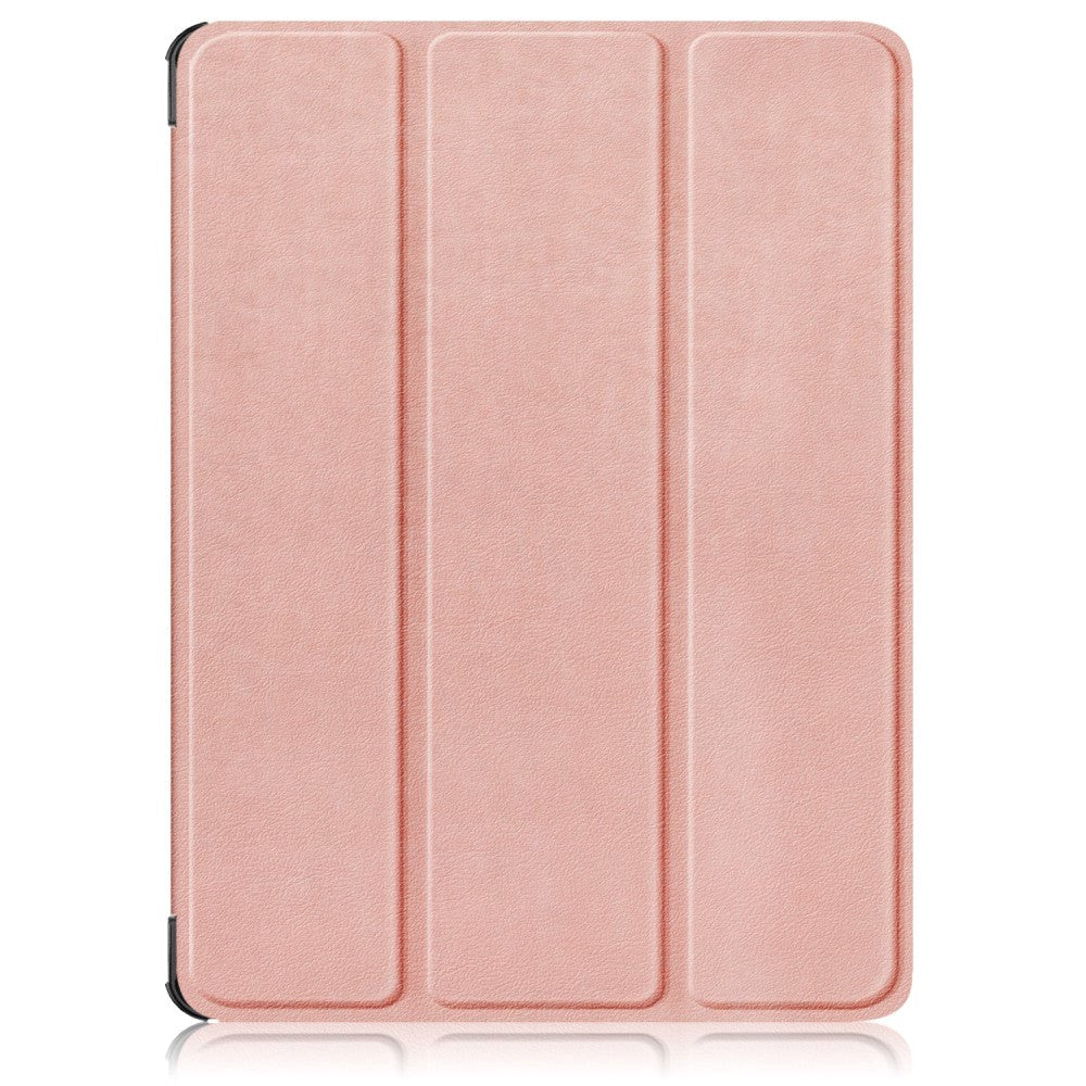 OnePlus Pad Go Tri-Fold Kunstskinn Deksel m. Stativfunksjon - Rose Gold