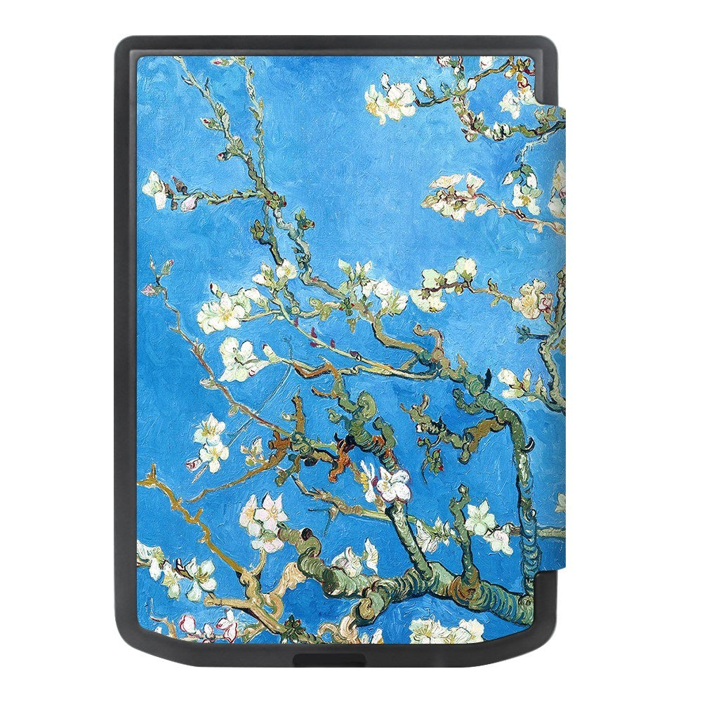 Pocketbook Verse Pro Kunstskinn Flip Deksel m. Sleep-Funksjon - Blomstergrener