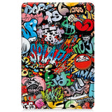 EIDERWOOD Xiaomi Pad 6S Pro Tri-Fold Deksel i Kunstskinn med Sleep-Funksjon - Graffiti