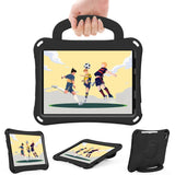 EIDERWOOD iPad Air 10.9" (2022 / 2020) / Pro 11" (2024-2018) Barnedeksel - Fotball - Stativ og Håndtak - Svart