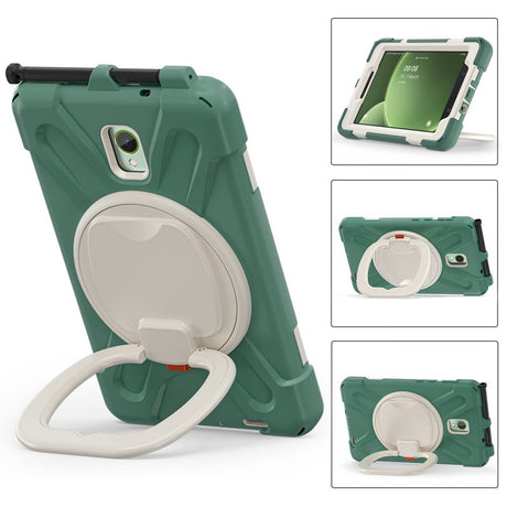 EIDERWOOD Samsung Galaxy Tab Active5 Håndverksdeksel - Kickstand & Håndholder - Grønn