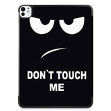 EIDERWOOD iPad Pro 11" (2024) Tri-Fold Deksel i Kunstskinn med Sleep-Funksjon - "Don't Touch Me"