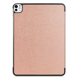 EIDERWOOD iPad Pro 11" (2024) Tri-Fold Skinn Flip Deksel - Rose Gold