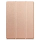 EIDERWOOD iPad Pro 11" (2024) Tri-Fold Kunst Skinn Deksel med Apple Pencil Holder - Rose Gold