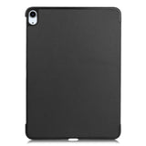 EIDERWOOD iPad Air 11" (2024) Litchi Tri-Fold Skinn Flip Deksel - Svart