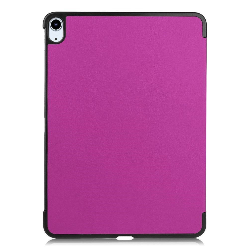 EIDERWOOD iPad Air 11" (2024) Litchi Tri-Fold Skinn Flip Deksel - Lilla