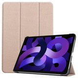 EIDERWOOD iPad Air 11" (2024) Litchi Tri-Fold Skinn Flip Deksel - Gull