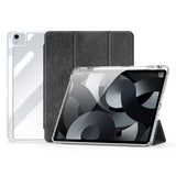 iPad Air 13" (2024) DUX DUCIS Unid Series Tri-Fold Flip Deksel - Gjennomsiktig / Svart